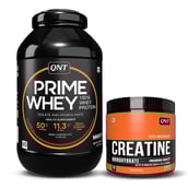 QNT Prime Whey & Creatine Monohydrate Unflavoured 0.198 lbs Combo,  4.4 lb  Irish Chocolate 