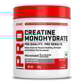 10 - GNC Pro Performance Pure Micronized Creatine Monohydrate,  Unflavoured with Steel Shaker 750ml  0.55 lb 