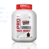 2 - GNC Pro Performance 100% Whey Protein,  4 lb  Chocolate Fudge with Creatine Monohydrate 0.55 lb Combo 