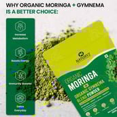 3 - Naturyz Organic Moringa + Gymnema (Gudmar) Powder,  150 g 