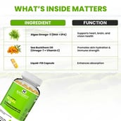 4 - Naturyz Omega 3 Algae + Sea Buckthorn Oil,  60 veggie capsule(s) 