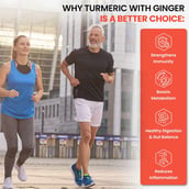 6 - Naturyz Turmeric + Ginger & Piperine Mix Fruit,  30 gummies 