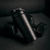8 - MuscleBlaze Stainless Steel Shaker,  Stealth Black  700 ml 