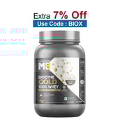 MuscleBlaze Biozyme Gold 100% Whey,  2.2 lb  Monk Fruit Sweetened Chocolate Hazelnut 