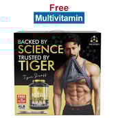 One Science Nitra Whey Tiger Combo Pack,  4 lb  Chocolate Brownie with Daily Multivitamin 60 Capsules 