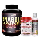1 - Muscle Garage Anabolic Gainer 5.95 lb Chocolate & DNA Dispatch Nitric Oxide Complex 90 Tabs with Creatine Combo,  0.55 lb  Unflavoured 