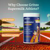 3 - Supermilk Gritzo Athlete for 7-12 Years,  400 g  Double Chocolate
