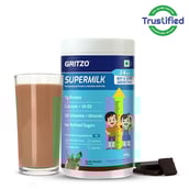 Supermilk Gritzo Growth+ for Boy/Girl 2 to 6 years,  400 g  Double Chocolate 
