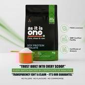 10 - AS-IT-IS Nutrition Soy Protein Isolate,  2.2 lb  Unflavoured 