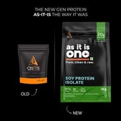 2 - AS-IT-IS Nutrition Soy Protein Isolate,  4.4 lb  Unflavoured