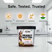 7 - AS-IT-IS Nutrition ATOM Peanut Butter Crunchy,  1 kg  Chocolate 
