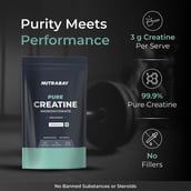 3 - Nutrabay Pure Creatine Monohydrate Amino Acid,  Unflavoured  0.22 lb 