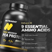 3 - Nutrabay Gold Pea Protein,  4.4 lb  French Vanilla 