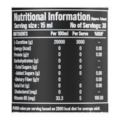 3 - One Science L-Carnitine 3000mg,  450 ml  Lemon 