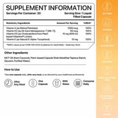 10 - Decode Age Vitamin D3 600 IU, K2 (MK7), A & E,  30 veggie capsule(s) 