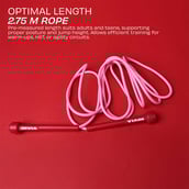3 - Nivia Trainer Jump Rope,  Pink  Free Size 