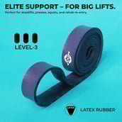 2 - Nivia Power-Stretch Long Loop Band,,  Dark Blue  Level - 3 
