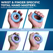 4 - Nivia Power Hand Grip for Wrists, Blue