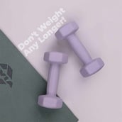 2 - Nivia Neoprene Dumbbell,  Light Purple  3 kg 