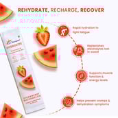 2 - Dr. Morepen Hydrolyte Electrolyte & Vitamin Drink Mix, 10 sachets/pack Strawberry Watermelon