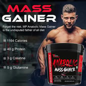 3 - Muscle Performance Anabolic Mass Gainer with Steel Shaker & Gym Bag Combo,  11 lb  Belgium Chocolate 