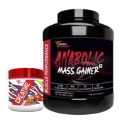 1 - Muscle Performance Anabolic Mass Gainer with Creatine Monohydrate 0.66 lbs Combo,  5.5 lb  Creamy Vanilla 