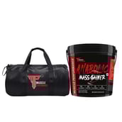1 - Muscle Performance Anabolic Mass Gainer with Gym Bag Combo,  11 lb  Belgium Chocolate 
