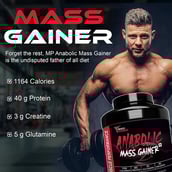 3 - Muscle Performance Anabolic Mass Gainer with Creatine Monohydrate 0.66 lbs Combo, 5.5 lb Irish Chocolate