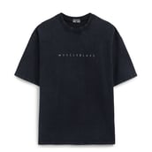 4 - MuscleBlaze BDSM Oversized Washed T-Shirt,  Large  Blue Tint