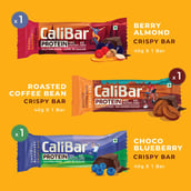 4 - Calibar All in 1 Variety Pack (Protein Bar),  6 bar(s)  Almond Choco Cookie Crunch Banana Binge Roasted Coffee Bean Berry Almond & Choco Blueberry 