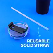 2 - Pumpd Chugger Tumbler with Straw, Cap & Holder,  Black  1.2 L 