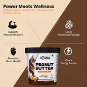 5 - AS-IT-IS Nutrition ATOM Peanut Butter Creamy,  1 kg  Chocolate 