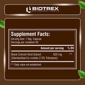 4 - Biotrex Black Cohosh 500mg,  60 veggie capsule(s) 