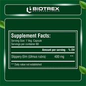 4 - Biotrex Slippery Elm 400mg,  60 veggie capsule(s) 