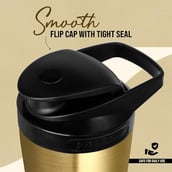 2 - GHC Nutrigize Stainless Steel Shaker Bottle,  Golden  700 ml 