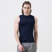 1 - MuscleBlaze Air Tech Compression MuscleTank,  Medium  Navy 