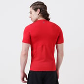 3 - MuscleBlaze Air Tech Compression MuscleTee Half Sleeve,  X-Large  Red 