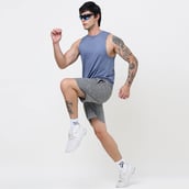 4 - MuscleBlaze Delt Tank,  X-Large  Nardo Grey 