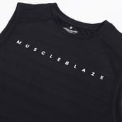 7 - MuscleBlaze Delt Tank,  Small  Midnight Black 