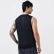 3 - MuscleBlaze Delt Tank,  Large  Midnight Black 