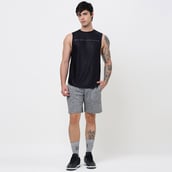 6 - MuscleBlaze Camo Dry-Fit Delt Tank,  Large  Black 