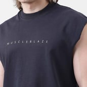 8 - MuscleBlaze B.D.S.M Oversized Tank, Small Charcoal