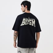 5 - MuscleBlaze Carnage Oversized Tshirt,  Large  Black 