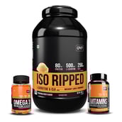 1 - QNT ISO Ripped, Omega 3 (1000 mg) 60 Softgels & Daily Vitamins 60 capsules Combo, 4.4 lb Kesar Malai Kulfi