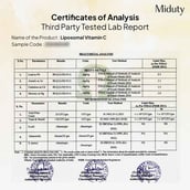 3 - Miduty Liposomal Vitamin C,  30 capsules  Unflavoured 