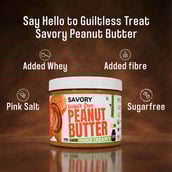 5 - Savory Sugar Free Peanut Butter,  200 g  Orange Creamy 