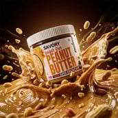 4 - Savory Sugar Free Peanut Butter,  500 g  Super Crunchy 