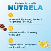 3 - Nutrela Weight Gainer, 1.1 lb Banana