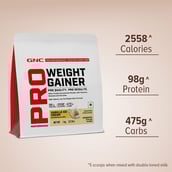 9 - GNC Pro Performance Weight Gainer,  2.2 lb  Vanilla Ice Cream 