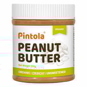 1 - Pintola Organic Peanut Butter,  0.350 kg  Crunchy 